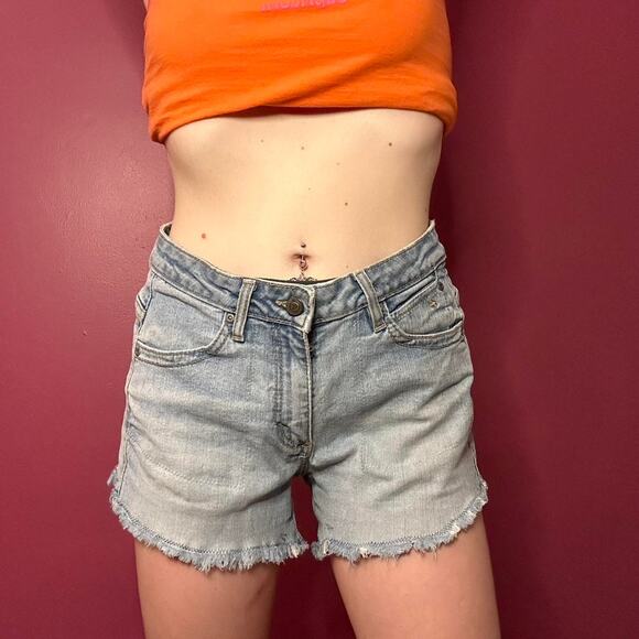 Wrangler Aura Y2K Denim Shorts - Picture 1 of 4